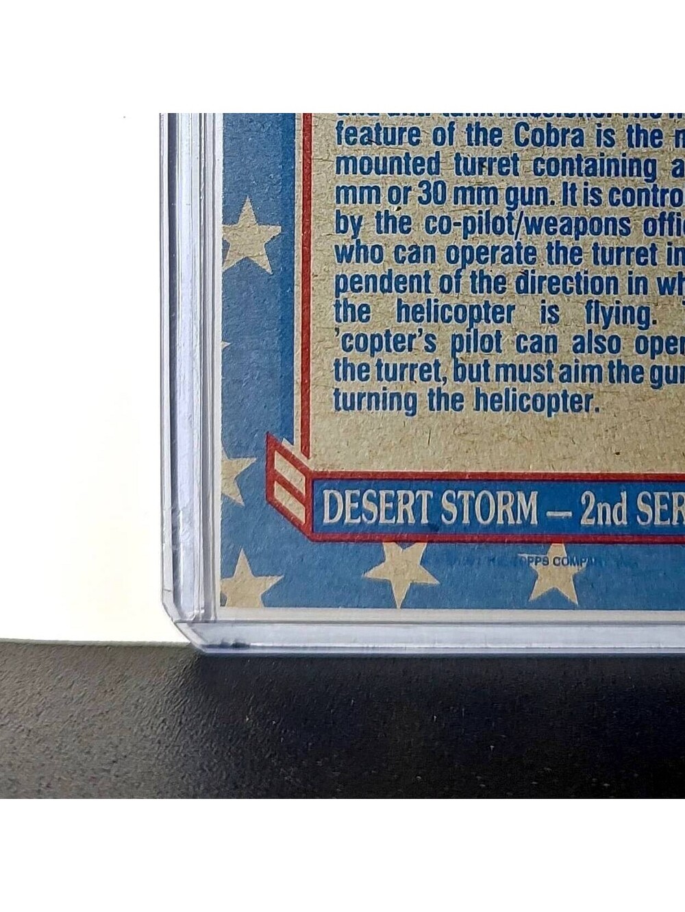 Huey Cobra 1991 Topps Desert Storm #174 Card - Picture 9 of 10